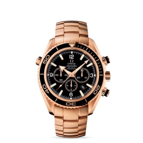 Omega Seamaster Planet Ocean 600M Co-Axial 45.5 Chronograph Red Gold / Black / Bracelet
